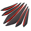 6pcs Universal Car/Auto Front Bumper Fin Spoiler Canards 