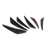 6pcs Universal Car/Auto Front Bumper Fin Spoiler Canards Black 