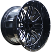 20 inch - Goliath - 6x139 - Black w/Milling on Spokes & Rivet Holes