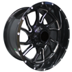 20 inch - Tsunami - 6x139 - Black Machine Spoke