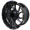 20 inch - Tsunami - 6x139 - Black Machine Spoke