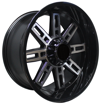 20 inch - Optimus - 6x135/139  - Black Machined Spokes