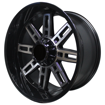 20 inch - Optimus - 6x135/139  - Black Machined Spokes