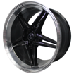 18 inch - Stanza - N/W - 5x112 - Gloss Black Machined Lip 