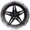 18 inch - Stanza - N/W - 5x112 - Gloss Black Machined Lip 