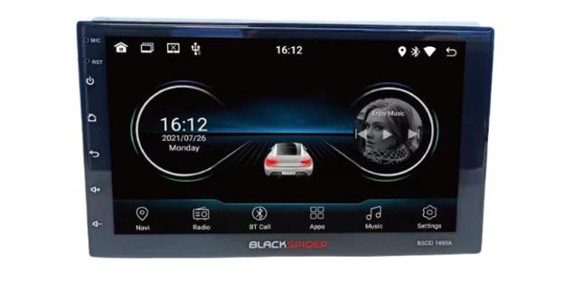 7" Blackspider 2Din Wireless Apple CarPlay +  Android Auto Radio Long Base + Free Camera