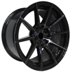 15 inch - Hector - 4X100/114 - Black Machined Face