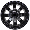 15 inch - Nairobi - 6x139 - Black Machined Face
