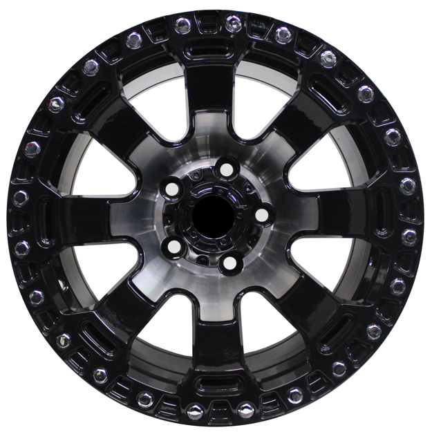 15 inch - Nairobi - 6x139 - Black Machined Face