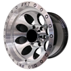 15" Mickie - Black Machine Face 6x139