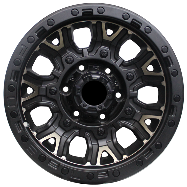 15 inch - Wrecker - 6x139 - Matte Black Machined Bronze Spokes