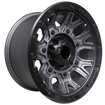 15 inch - Wrecker - 6x139 - Matte Gunmetal Black Lip