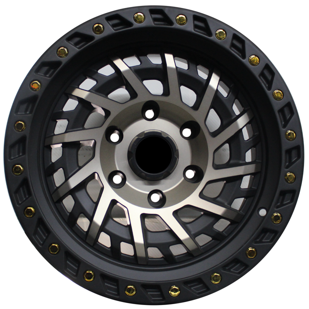 16 inch - Serengeti - 6x139 -Matte Black Machined Bronze Face