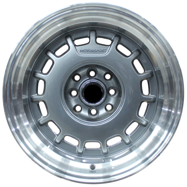 15 inch Motorsport - 4x100/114 - Light Gunmetal Machine Lip 