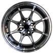 14 inch - Viper - 4x100/108 - Black Machine Face