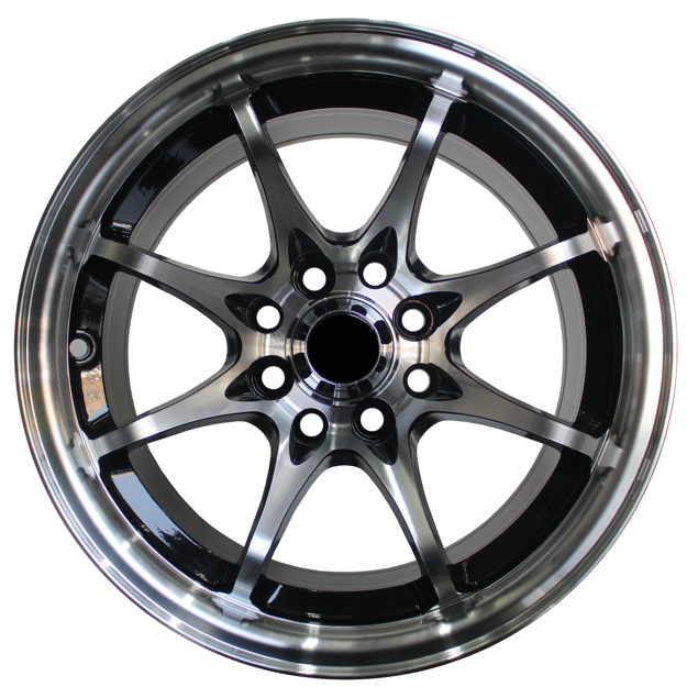 14 inch - Viper - 4x100/108 - Black Machine Face