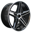 15 inch - Phoenix - 5x114 - Black Machined Face