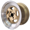 15 inch - Carera - 4X100 - Gold Machined Lip 