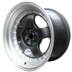 15 inch - Maestro  - 4x100/114 - Matte Black Machine Lip 