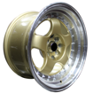 15 inch - Maestro  - 4x100/114 - Gold Machined Lip 
