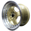 15 inch - Maestro  - 4x100/114 - Gold Machined Lip 