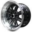 15 inch - Mini Lite Reps - 4X100/114 - Black Machined Face