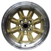 15 inch - Mini Lite Reps - 4X100/114 - Gold Machined Lip 