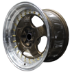 15 inch - Maestro  - 4x100/114 - Bronze Machined Lip Gold Rivets 
