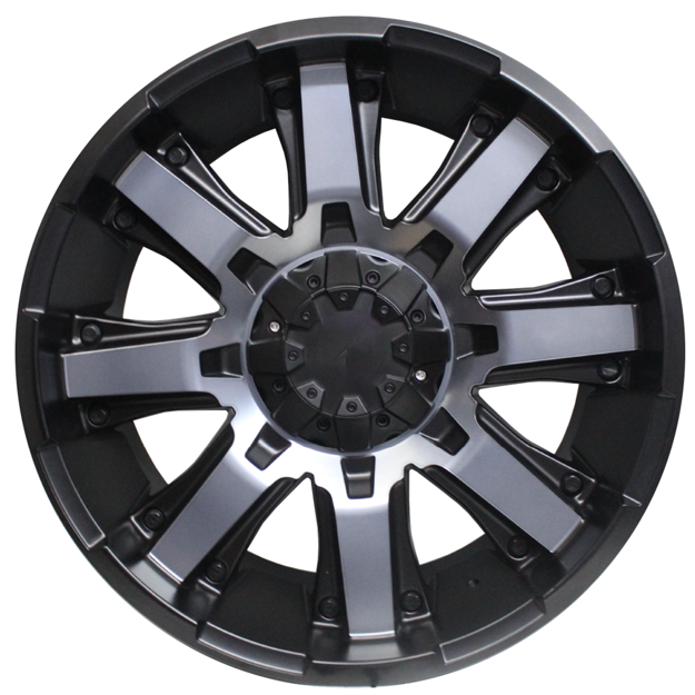 20 inch Mamba - 6x139 - Satin Black w/ Black Lip Clear Coating