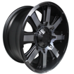 20 inch Mamba - 6x139 - Satin Black w/ Black Lip Clear Coating