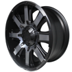 20 inch Mamba - 6x139 - Satin Black w/ Black Lip Clear Coating