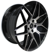 19 Inch - Topanga - N/W - 5x112 - Gloss Black Machine Face 8.5J/9.5J 