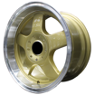 15 inch - Velocity - 4X100/114 - Gold Machine Lip 