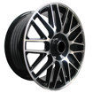 19 Inch - AutoBahn - 5X112/120 -N/W -  Black Machined Face 