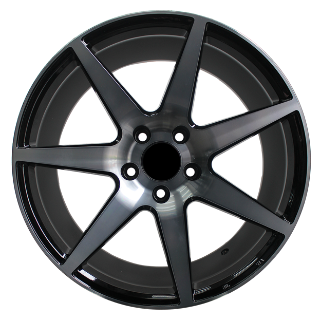 Picture of 18 Inch  - Chalice - 5x112 -  N/W - Black Machined Face + Black Tinted Clear Coat