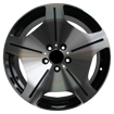Picture of 20 Inch - 5x112 - Mobster - N/W - Black Machine Face