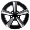 Picture of 15 Inch - Arrowhead - 5x114.3 - Black Machined Face + Silver