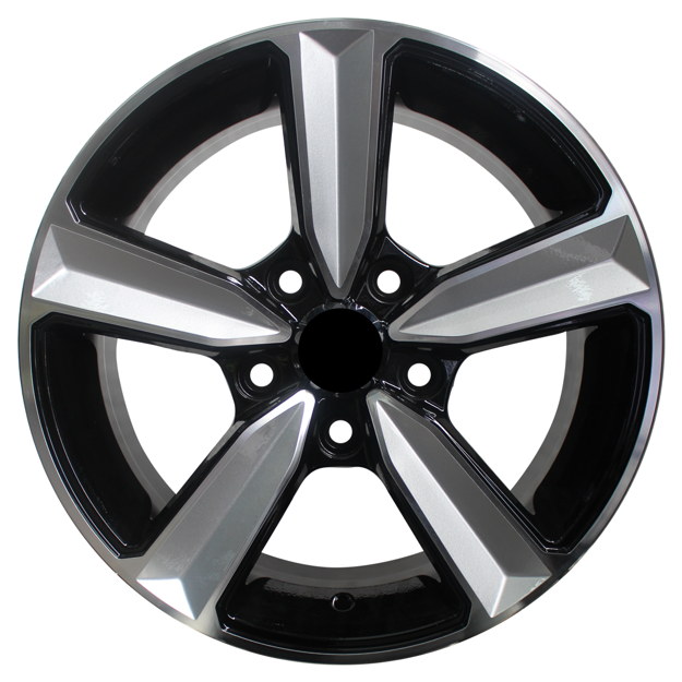 Picture of 15 Inch - Arrowhead - 5x114.3 - Black Machined Face + Silver