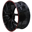 Picture of 18 Inch - Hydra - 5x114.3 - Black + Red Line