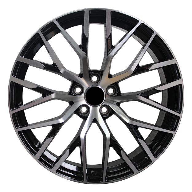 Picture of 19 Inch - Bolt - 5x112 - Black Machined Face