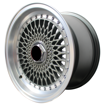 Picture of 15 Inch -  R Edge Supermesh BSS  - 8X100/114.3 - Grey Lip Silver Rivet