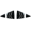 Picture of 20+ Corolla Rear Window Louver (Gloss Black - 4 pcs)