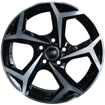 Picture of 17 inch Polo 8 R Line Style - 5x100 - Black Machined Face