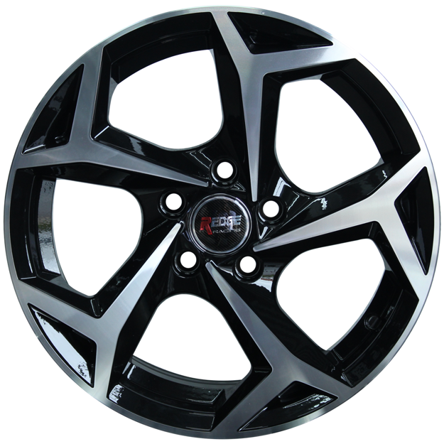 Picture of 17 inch Polo 8 R Line Style - 5x100 - Black Machined Face