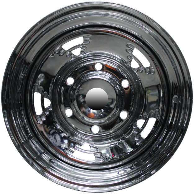 Picture of 14 Inch - R. Edge Fluted Chrome - 6x139