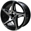 Picture of 17 Inch - Sicily-  5x100  - Black Machined Face