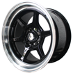 15 inch - Crest - 4x100/114 - Black Machined Lip