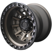 Picture of 15 Inch - Hunter - 10J -  6x139.7 - Matt Bronze +Black Lip
