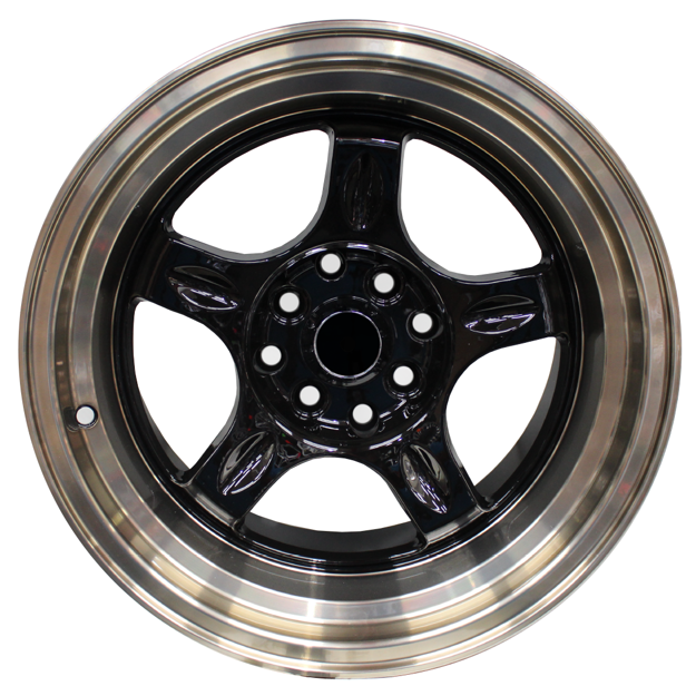 15 inch - Apex - 4X100/114 - Black Machined Lip + Bronze Coat