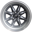 Picture of 15 Inch - Mini Lite Pro Reps - 4X100/114 - Matt Grey Machined Face